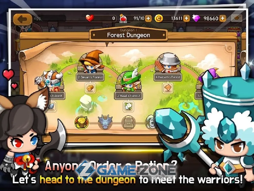صورة من لعبة Dungeon Delivery
