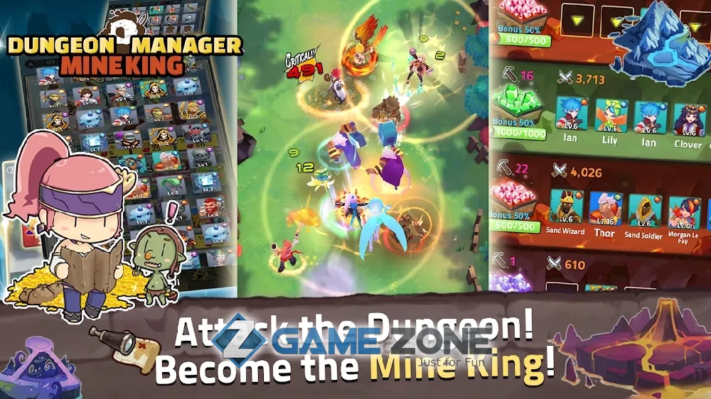 صورة من لعبة Dungeon Manager Mine King [Adfree]