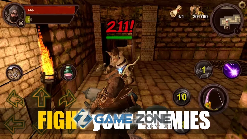 صورة من لعبة Dungeon Ward rpg offline [Free Shopping]
