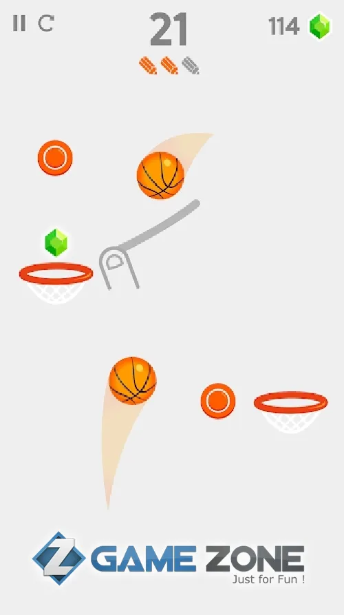 صورة من لعبة Dunk Line [Без рекламы]