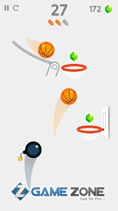 صورة من لعبة Dunk Line [Без рекламы]