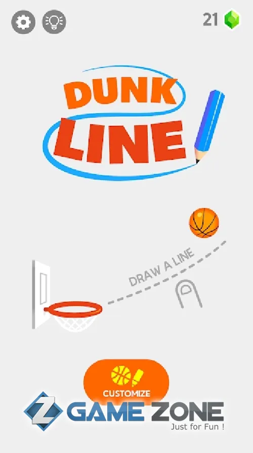 صورة من لعبة Dunk Line [Без рекламы]
