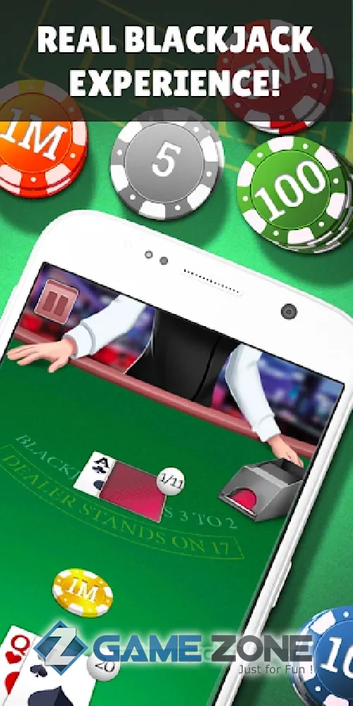 صورة من لعبة Blackjack Side Bets Free Offline Casino Games