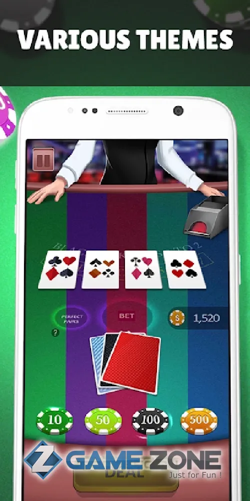 صورة من لعبة Blackjack Side Bets Free Offline Casino Games