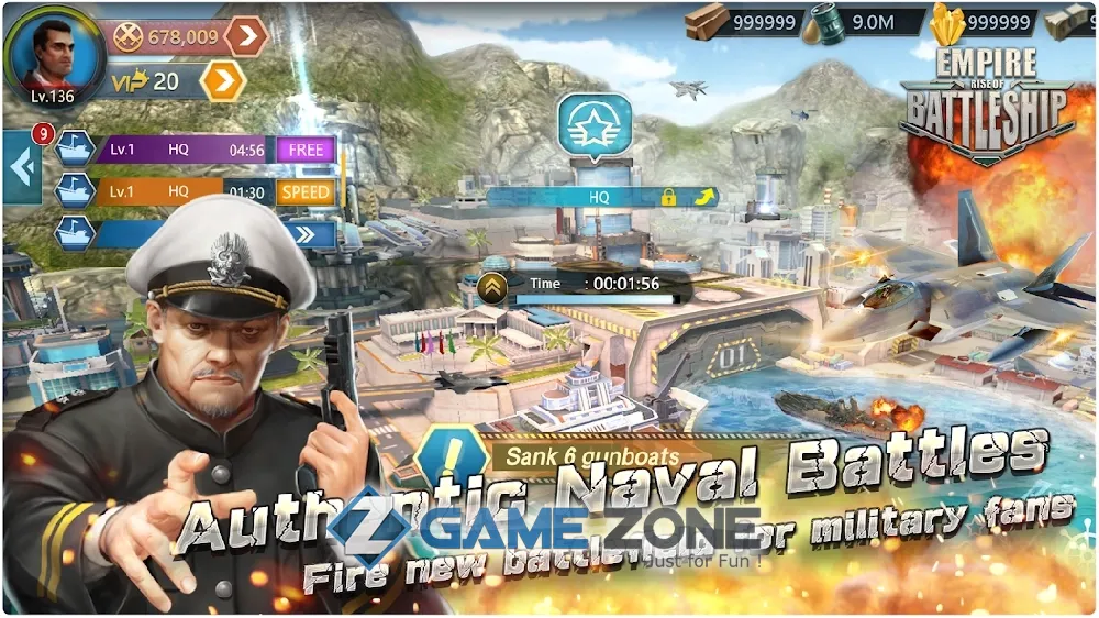صورة من لعبة Empire:Rise Of BattleShip