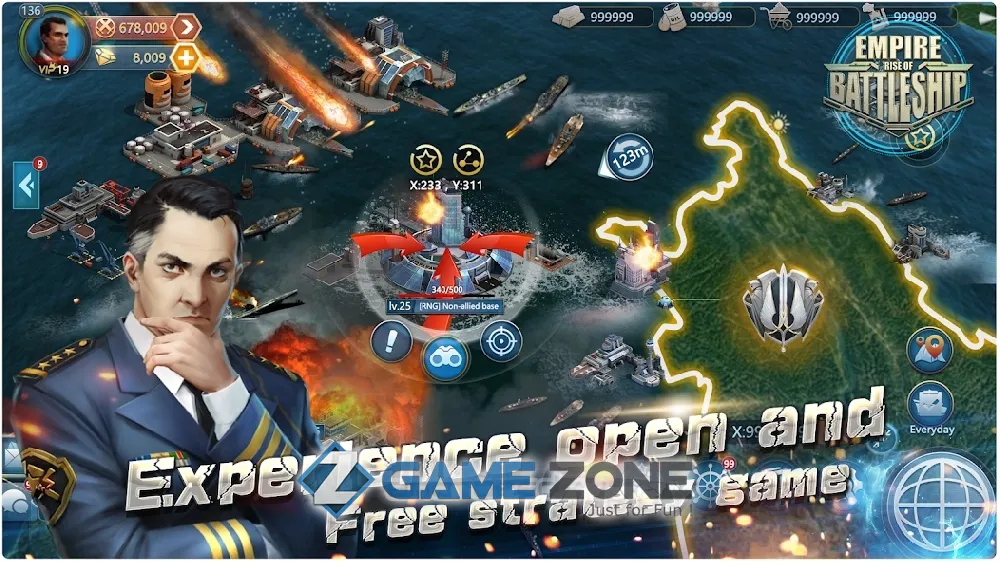صورة من لعبة Empire:Rise Of BattleShip