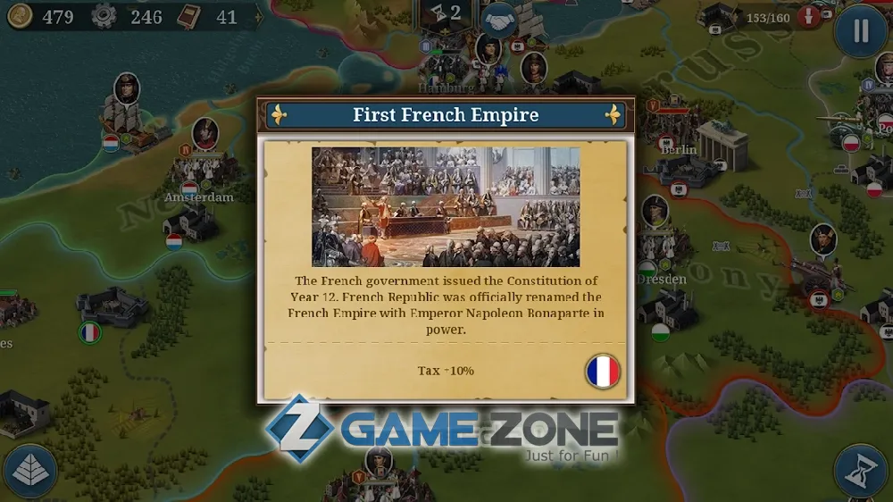 صورة من لعبة European War 6: 1804