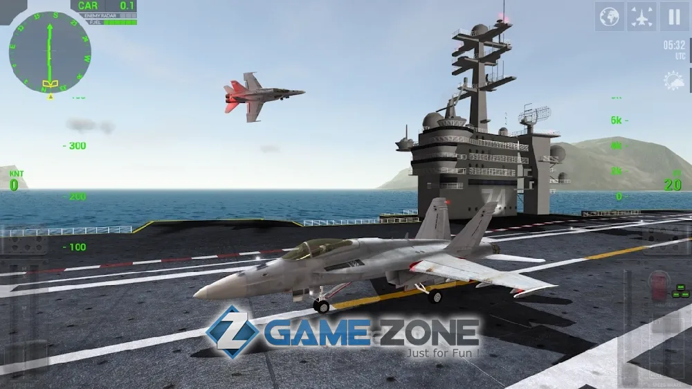 صورة من لعبة F18 Carrier Landing