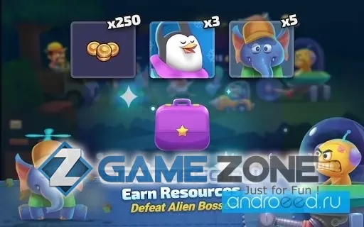 صورة من لعبة Farm Guns: Alien Clash 2018 [Много денег]