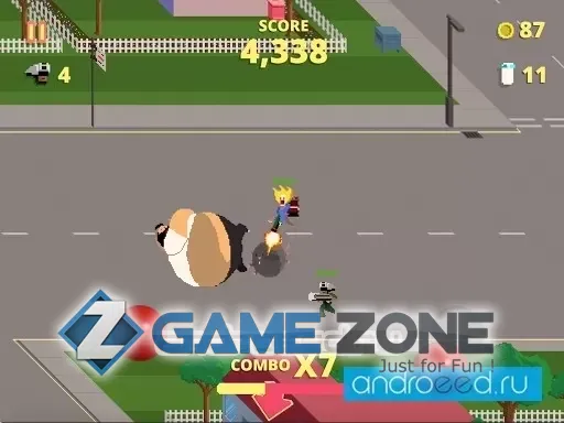 صورة من لعبة Fast Food Rampage [Много денег]