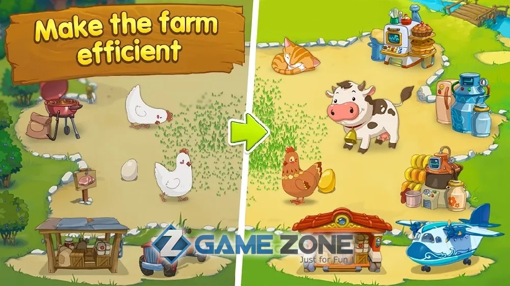 صورة من لعبة Jolly Days Farm Time Management Game