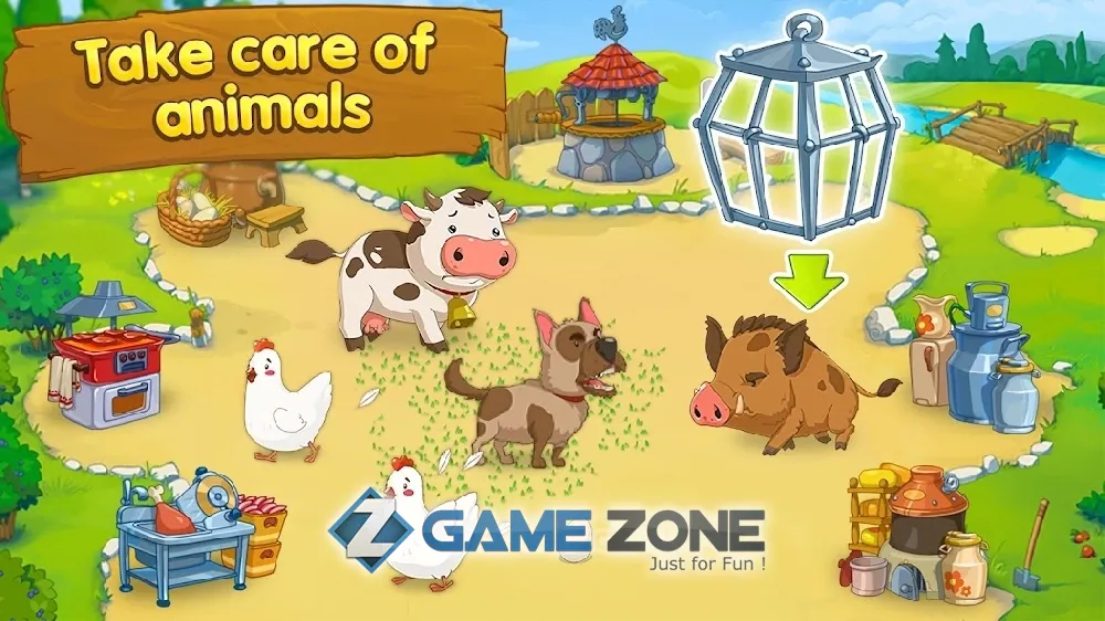 صورة من لعبة Jolly Days Farm Time Management Game