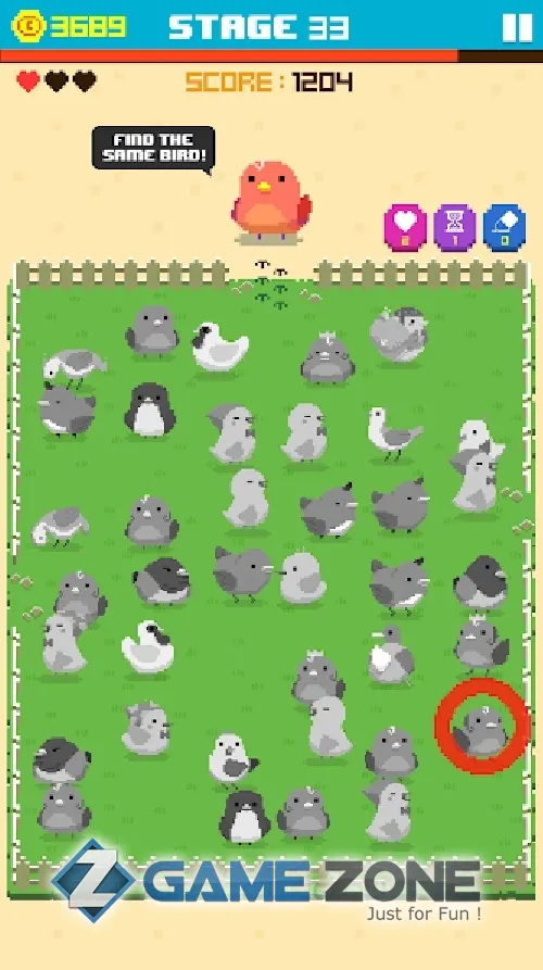 صورة من لعبة Find Bird