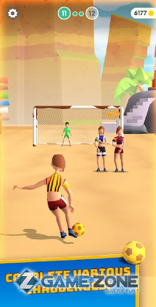 صورة من لعبة Flick Goal!