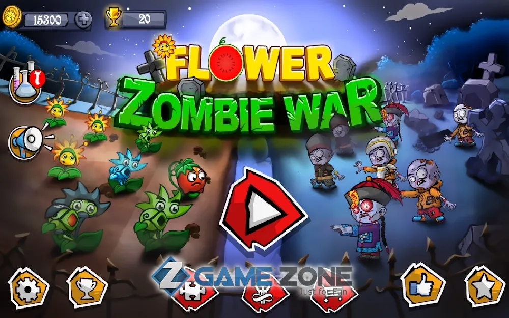 صورة من لعبة Flower Zombie War [Много денег]