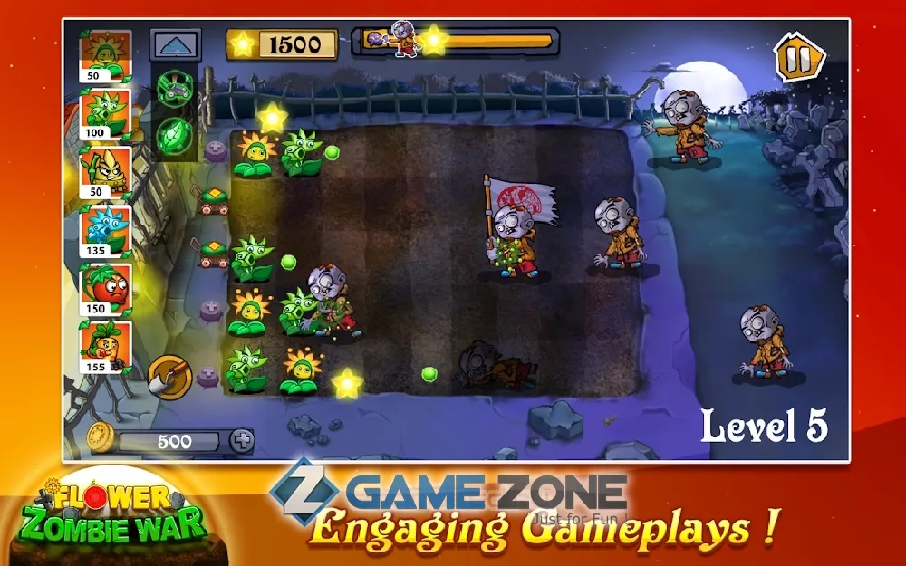 صورة من لعبة Flower Zombie War [Много денег]