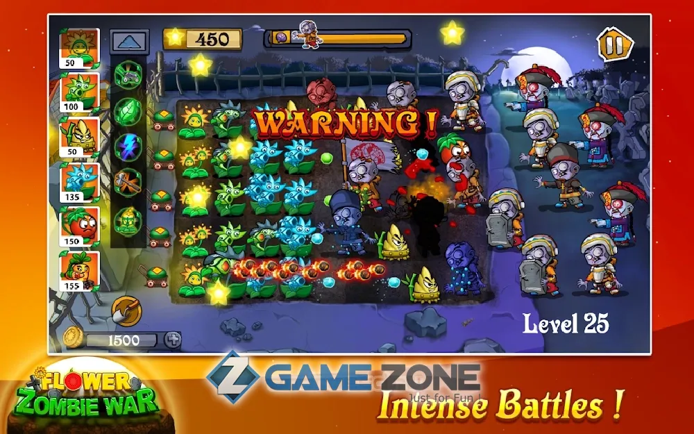 صورة من لعبة Flower Zombie War [Много денег]