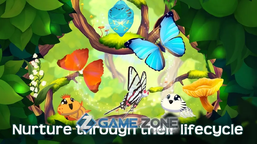 صورة من لعبة Flutter: Butterfly Sanctuary