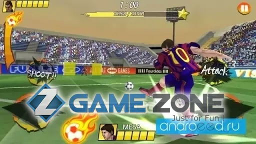 صورة من لعبة Football King Rush [Мод много денег]