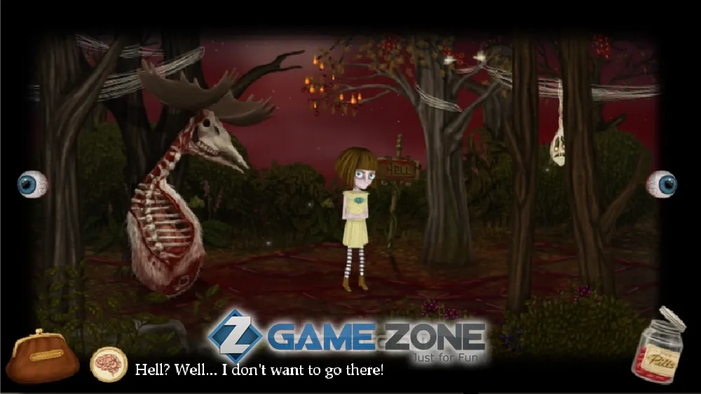 صورة من لعبة Fran Bow Глава 4