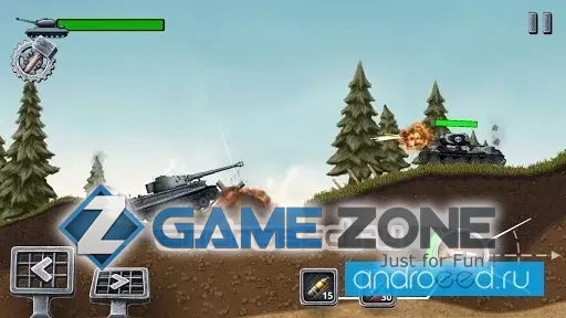 صورة من لعبة Front Line Hills Tank Battles [Mod Money]