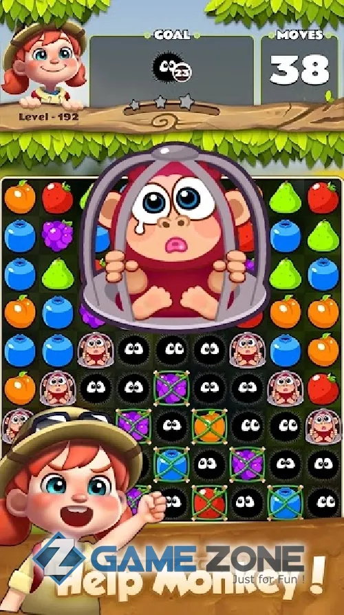 صورة من لعبة Fruits POP - Jungle Adventure