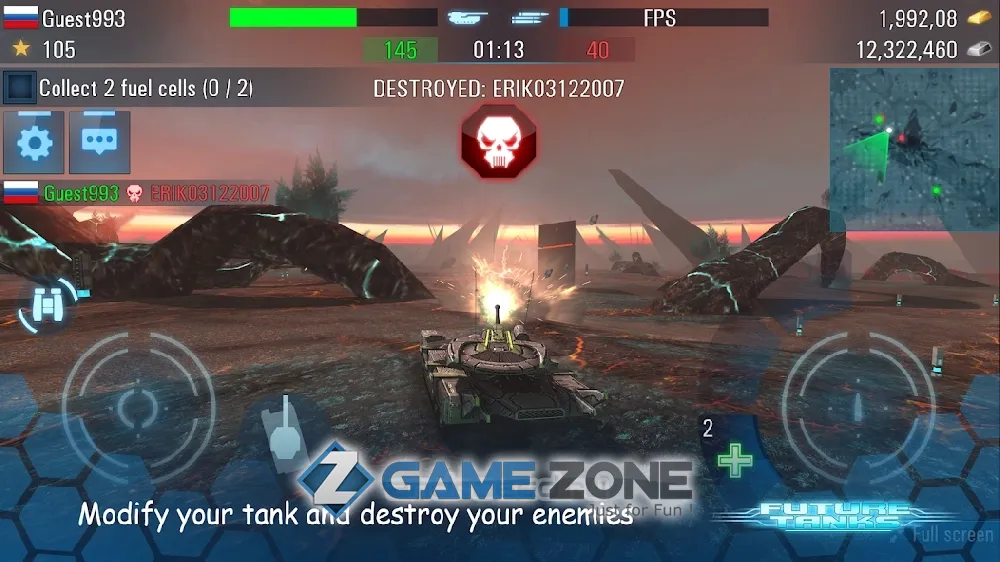 صورة من لعبة Future Tanks: Танки Будущего 3D
