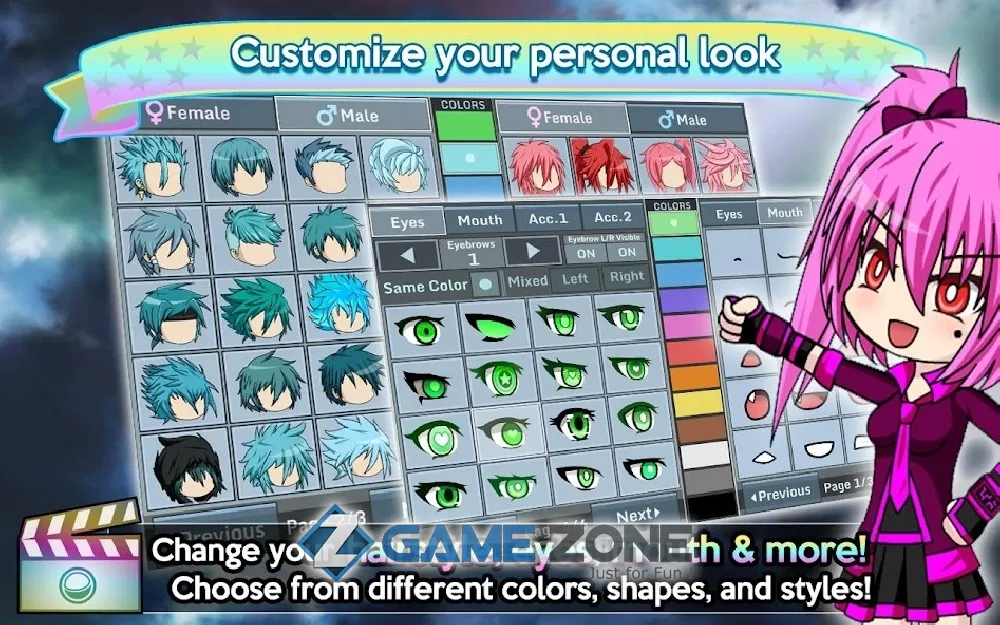 صورة من لعبة Gacha Studio (Anime Dress Up)