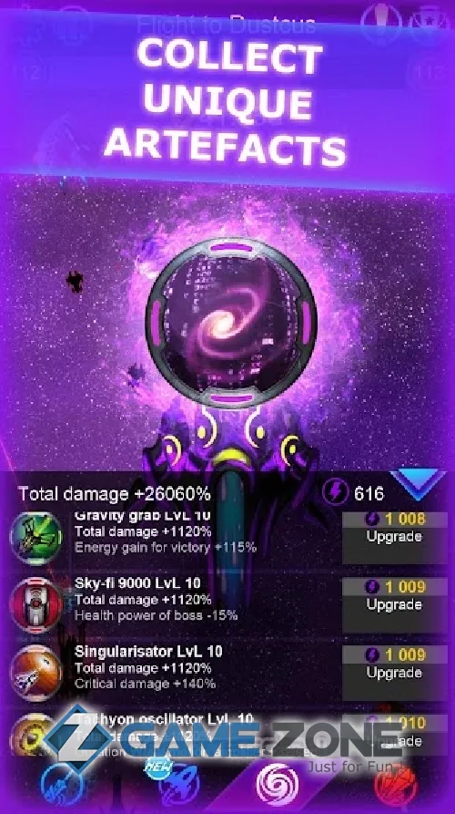 صورة من لعبة Galaxy Clicker 2