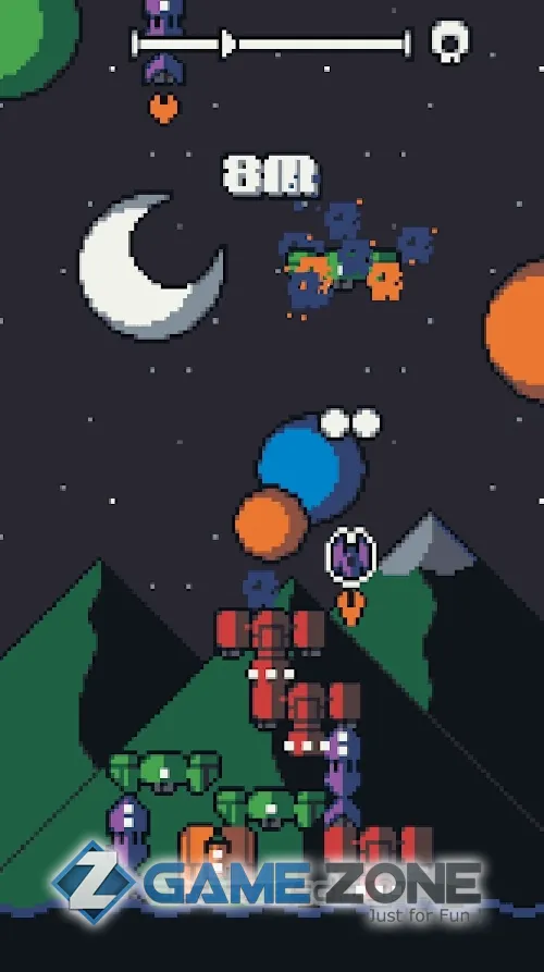 صورة من لعبة Galaxy Stack