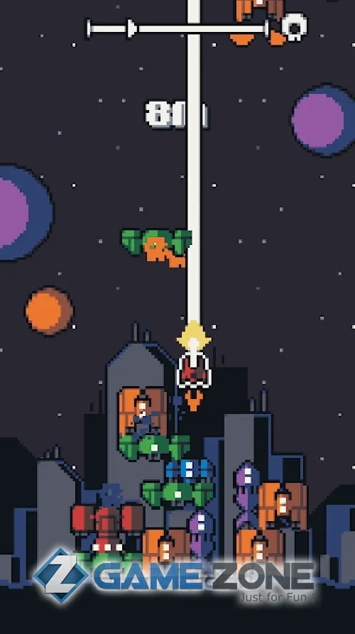 صورة من لعبة Galaxy Stack