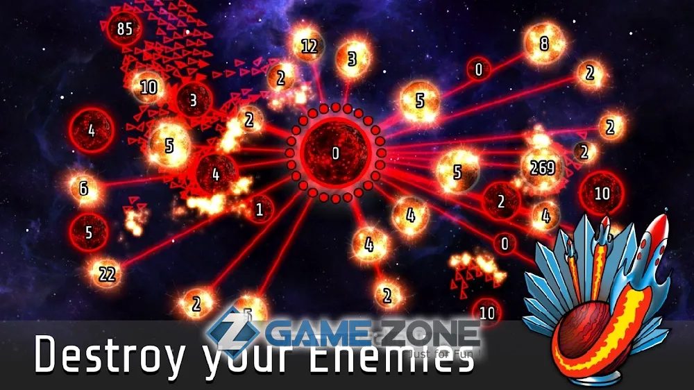 صورة من لعبة Galcon 2: Galactic Conquest