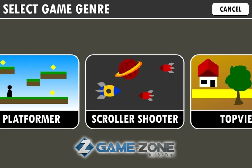 صورة من لعبة Game Creator