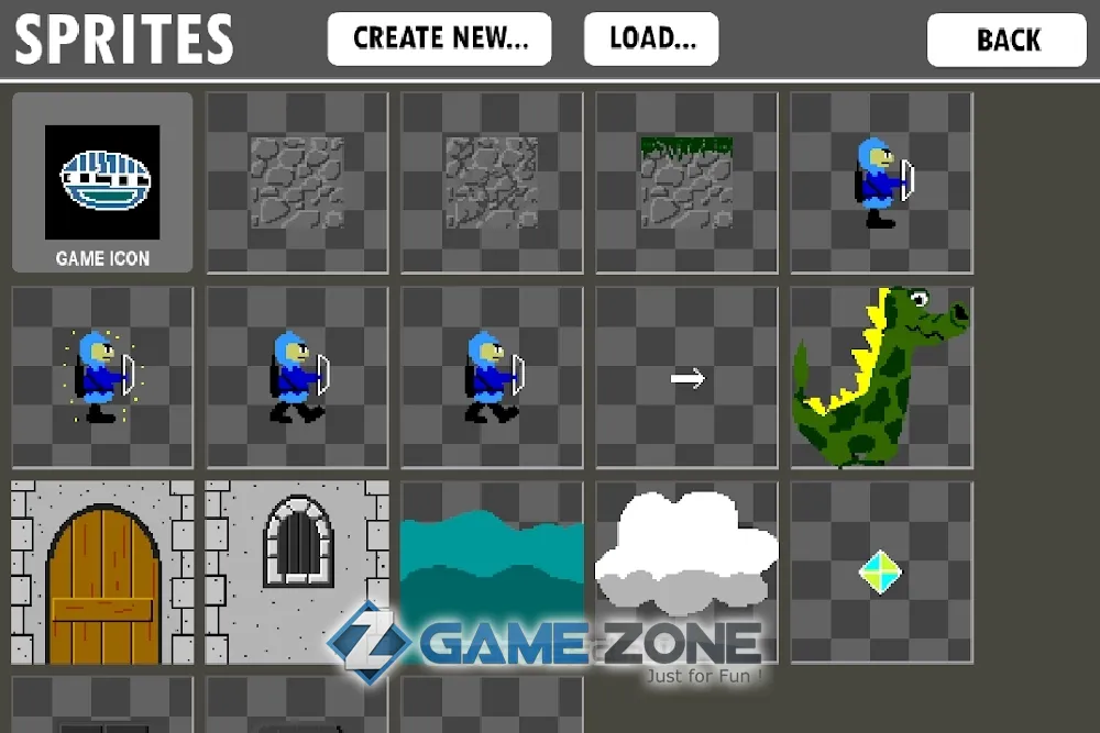 صورة من لعبة Game Creator