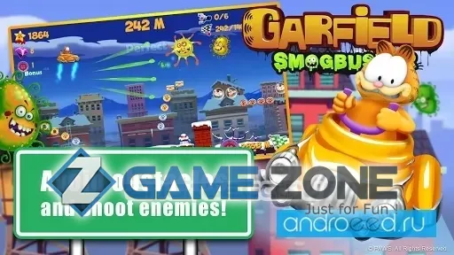 صورة من لعبة Garfield Smogbuster [Много денег]