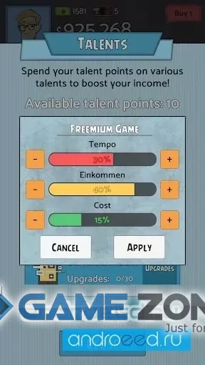 صورة من لعبة Geeks vs Gangsters - Idle Game