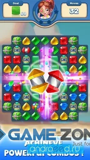 صورة من لعبة Gems Matcher Match 3 Game [Mod Money]