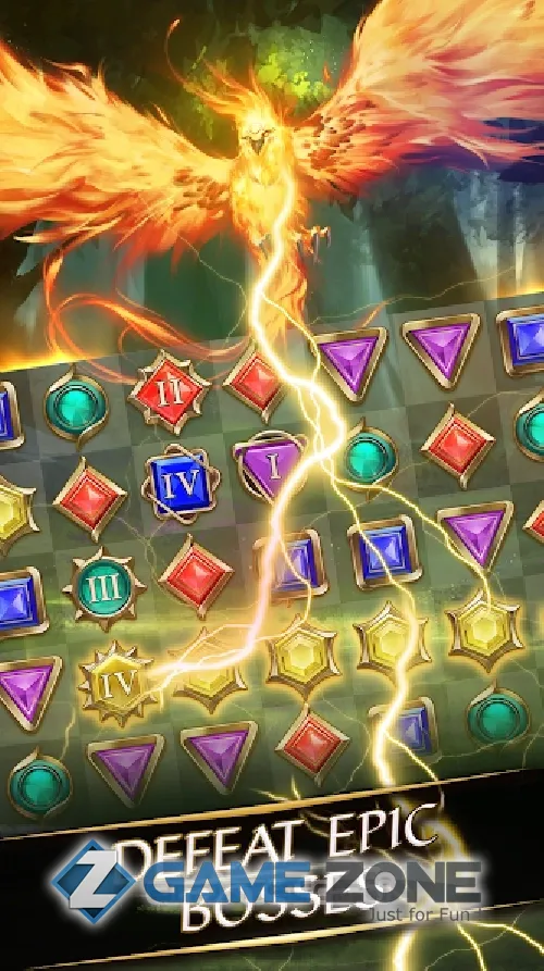 صورة من لعبة Gemstone Legends Epic fantasy match3 puzzle RPG