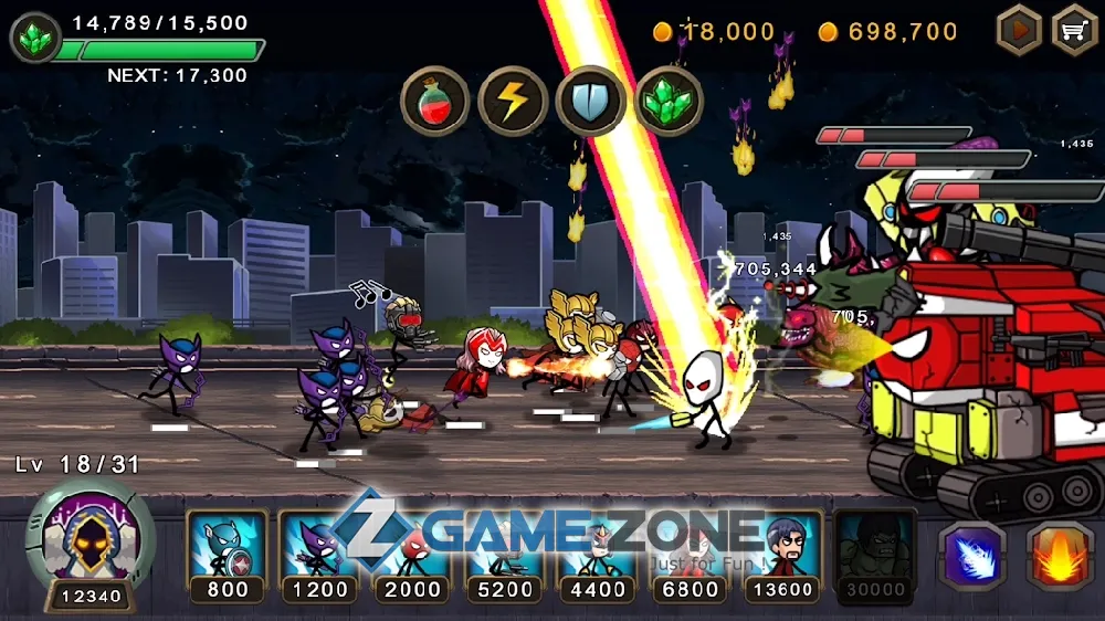 صورة من لعبة HERO WARS Super Stickman Defense [Mod Money]