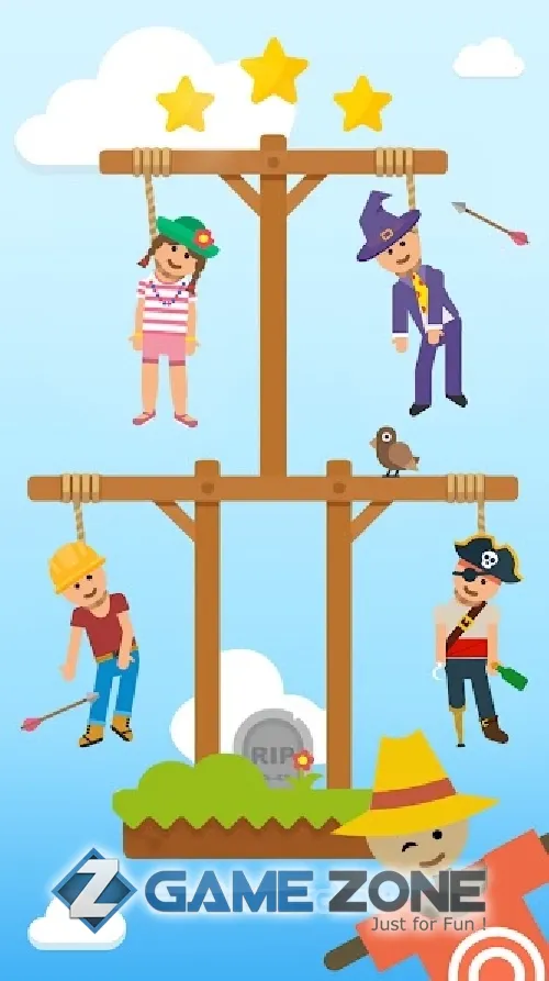 صورة من لعبة Gibbets: Bow Master [Много денег]