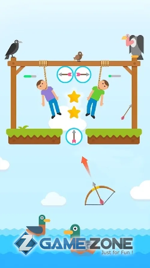 صورة من لعبة Gibbets: Bow Master [Много денег]