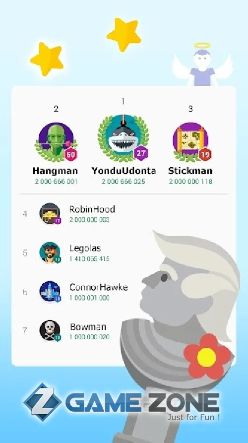 صورة من لعبة Gibbets: Bow Master [Много денег]