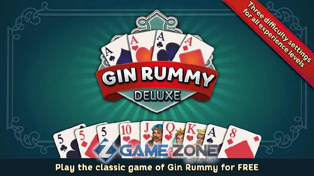 صورة من لعبة Gin Rummy Deluxe