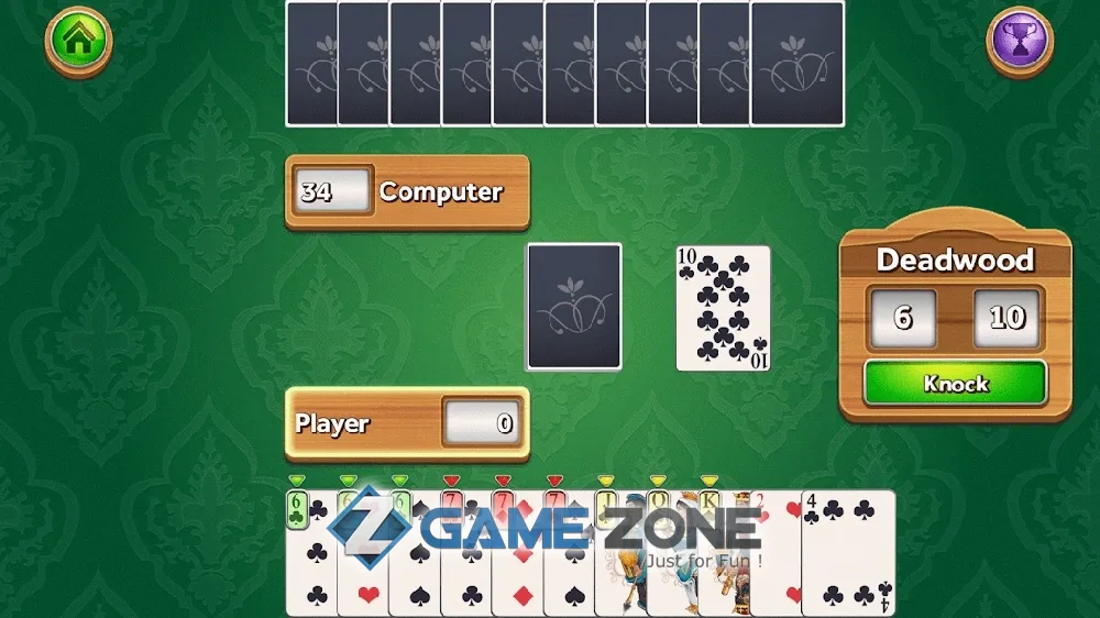 صورة من لعبة Gin Rummy Deluxe