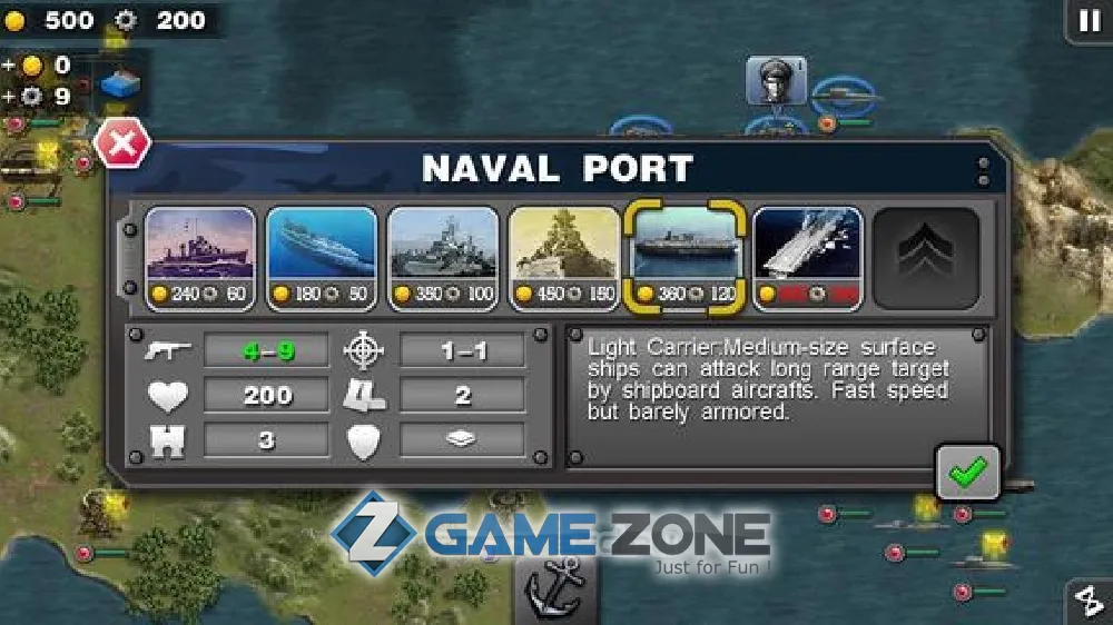 صورة من لعبة Glory of Generals: Pacific HD [Unlocked/мод меню]