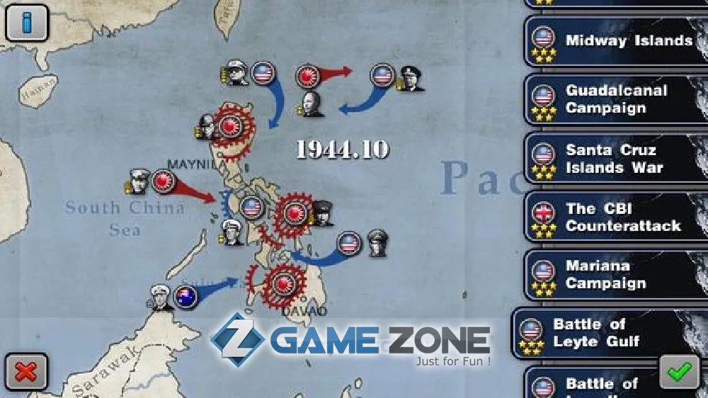صورة من لعبة Glory of Generals: Pacific HD [Unlocked/мод меню]