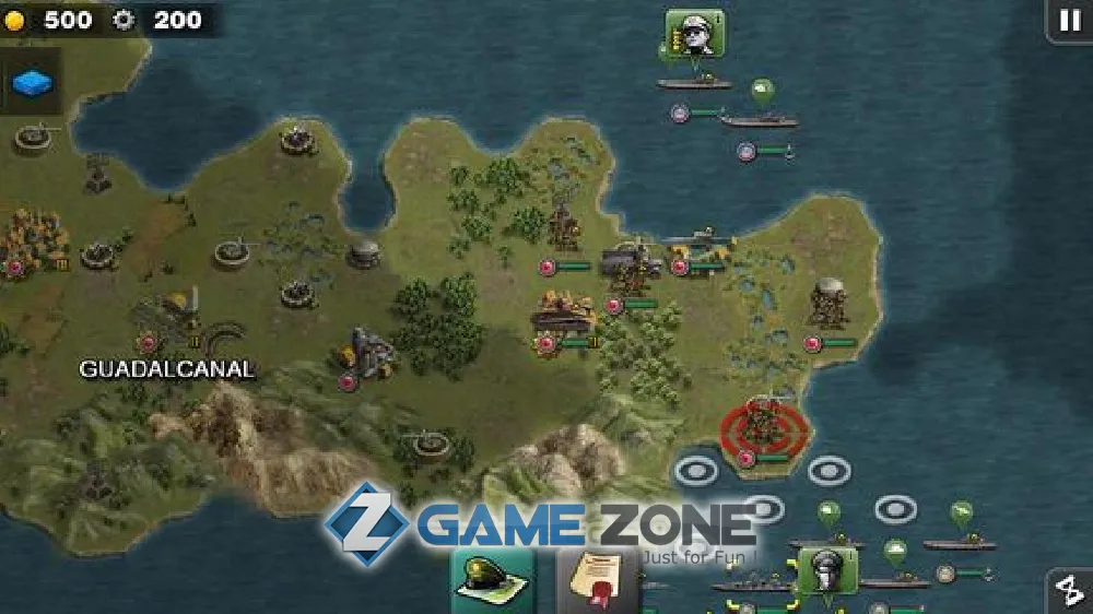 صورة من لعبة Glory of Generals: Pacific HD [Unlocked/мод меню]