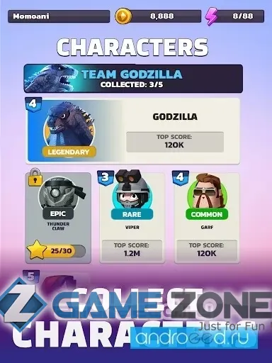 صورة من لعبة Go BIG Feat Godzilla vs Kong [Mod Money]