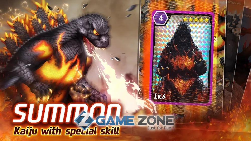 صورة من لعبة Godzilla Defense Force
