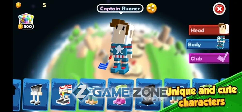 صورة من لعبة Golf Hero - Pixel Golf 3D [Много денег]